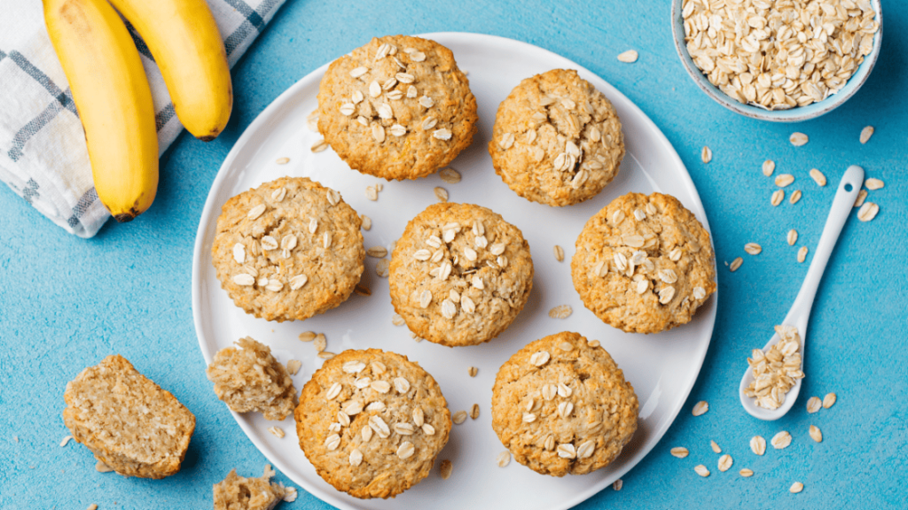 Snack Saludable, bajo en azucar de avena y platano